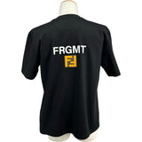 フェンディ FENDI ×FRGMT ×POKEMON カイリューTシャツ FS9626 ブラック コットン メンズ 半袖Ｔシャツ