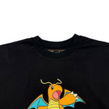 フェンディ FENDI ×FRGMT ×POKEMON カイリューTシャツ FS9626 ブラック コットン メンズ 半袖Ｔシャツ