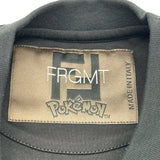 フェンディ FENDI ×FRGMT ×POKEMON カイリューTシャツ FS9626 ブラック コットン メンズ 半袖Ｔシャツ