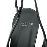 ヴェルサーチ VERSACE メデューサスリングバックパンプス ブラック レザー レディース パンプス