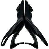 ヴェルサーチ VERSACE メデューサスリングバックパンプス ブラック レザー レディース パンプス