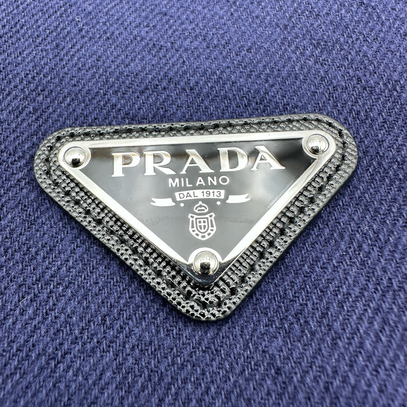 プラダ PRADA トライアングルロゴコットンブルゾン GEB233 ネイビー