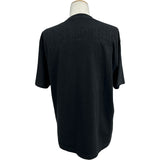 バレンシアガ BALENCIAGA バックロゴ刺繍Tシャツ 570805 ブラック コットン メンズ 半袖Ｔシャツ