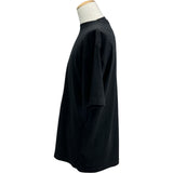 バレンシアガ BALENCIAGA バックロゴ刺繍Tシャツ 570805 ブラック コットン メンズ 半袖Ｔシャツ