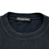 バレンシアガ BALENCIAGA バックロゴ刺繍Tシャツ 570805 ブラック コットン メンズ 半袖Ｔシャツ