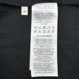 グッチ GUCCI サイドラインロゴ半袖シャツ 619025 ブラック アセテート メンズ 長袖シャツ