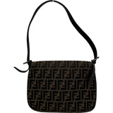 フェンディ FENDI ズッカワンショルダー ブラウン キャンバス レディース ショルダーバッグ