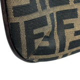 フェンディ FENDI ズッカワンショルダー ブラウン キャンバス レディース ショルダーバッグ