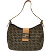フェンディ FENDI ズッキーノワンショルダー 8BR036 ベージュ キャンバス レディース ショルダーバッグ