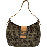 フェンディ FENDI ズッキーノワンショルダー 8BR036 ベージュ キャンバス レディース ショルダーバッグ