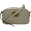 グッチ GUCCI GGマーモントショルダー 447632 ホワイト レザー レディース ショルダーバッグ