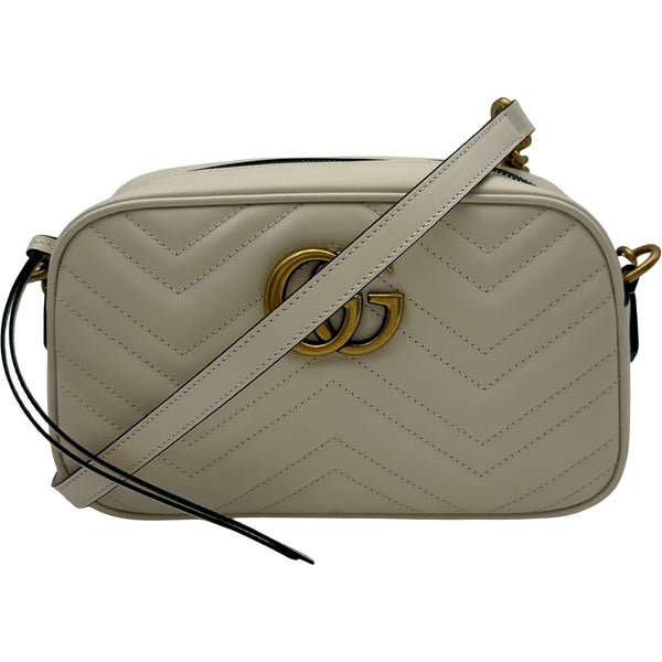 グッチ GUCCI GGマーモントショルダー 447632 ホワイト レザー