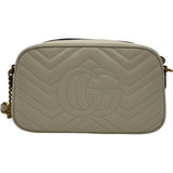 グッチ GUCCI GGマーモントショルダー 447632 ホワイト レザー レディース ショルダーバッグ