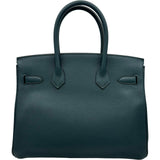 エルメス HERMES バーキン30 Ｙ刻 ブルーオラージュ シルバー金具 トゴ レディース ハンドバッグ