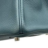 エルメス HERMES バーキン30 Ｙ刻 ブルーオラージュ シルバー金具 トゴ レディース ハンドバッグ