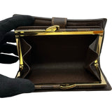 ルイ・ヴィトン LOUIS VUITTON ポルトモネ・ビエ・ヴィエノワ N61664 ブラウン ダミエ ユニセックス 二つ折り財布