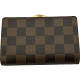 ルイ・ヴィトン LOUIS VUITTON ポルトモネ・ビエ・ヴィエノワ N61664 ブラウン ダミエ ユニセックス 二つ折り財布