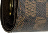 ルイ・ヴィトン LOUIS VUITTON ポルトモネ・ビエ・ヴィエノワ N61664 ブラウン ダミエ ユニセックス 二つ折り財布