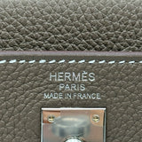 エルメス HERMES ケリー25 内縫い K刻 エトゥープ シルバー金具 トゴ レディース ショルダーバッグ