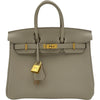 エルメス HERMES バーキン25 K刻 クレ ゴールド金具 トゴ レディース ハンドバッグ