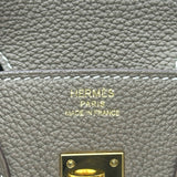 エルメス HERMES バーキン25 Z刻 エトゥープ ゴールド金具 トゴ レディース ハンドバッグ