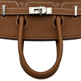 エルメス HERMES バーキン25 K刻 ゴールド シルバー金具 トゴ レディース ハンドバッグ