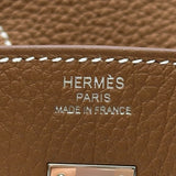 エルメス HERMES バーキン25 K刻 ゴールド シルバー金具 トゴ レディース ハンドバッグ