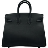 エルメス HERMES バーキン25 G刻印　（2026年製） ブラック シルバー金具 トゴ レディース ハンドバッグ