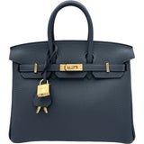エルメス HERMES バーキン25 K刻印 グリミスティ ゴールド金具 トゴ レディース ハンドバッグ