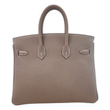 エルメス HERMES バーキン25 K刻 エトゥープ ゴールド金具 トゴ レディース ハンドバッグ