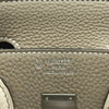 エルメス HERMES バーキン25　パーソナルオーダー U刻 トゥルティエールグレー/マッシュルーム シルバー金具 トゴ レディース ハンドバッグ