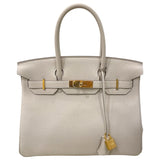 エルメス HERMES バーキン30 K刻 クレ ゴールド金具 トゴ レディース ハンドバッグ
