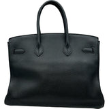 エルメス HERMES バーキン35 □O刻印 ブラック ゴールド金具 トゴ レディース ハンドバッグ