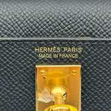 エルメス HERMES ミニケリー2 G刻 ブラック ゴールド金具 エプソン レディース ショルダーバッグ