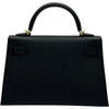 エルメス HERMES ミニケリー2 G刻 ブラック ゴールド金具 エプソン レディース ショルダーバッグ