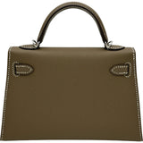 エルメス HERMES ミニケリー2 B刻 エトゥープ シルバー金具 エプソン レディース ショルダーバッグ