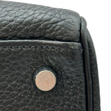 エルメス HERMES ケリー32 内縫い □J刻 ブラック シルバー金具 トゴ レディース ショルダーバッグ