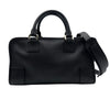 ロエベ LOEWE アマソナ28 ブラック シルバー金具 カーフ レディース ハンドバッグ