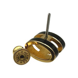 エルメス HERMES ポップH ピアス ブラック/ゴールド メタル エナメル アクセサリー レディース