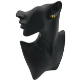 エルメス HERMES ポップH ピアス ブラック/ゴールド メタル エナメル アクセサリー レディース