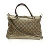 グッチ GUCCI メイフェア GGキャンバストートバッグ 269894 ブロンズ/ブラウン レザー/GGキャンバス レディース ハンドバッグ