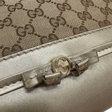 グッチ GUCCI メイフェア GGキャンバストートバッグ 269894 ブロンズ/ブラウン レザー/GGキャンバス レディース ハンドバッグ