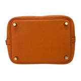 エルメス HERMES ピコタンロックPM K刻 オレンジミニアン ゴールド金具 トリヨン レディース ハンドバッグ