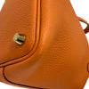 エルメス HERMES ピコタンロックPM K刻 オレンジミニアン ゴールド金具 トリヨン レディース ハンドバッグ