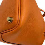 エルメス HERMES ピコタンロックPM K刻 オレンジミニアン ゴールド金具 トリヨン レディース ハンドバッグ