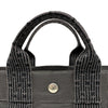 エルメス HERMES エールライントートPM グレー ナイロンキャンバス レディース トートバッグ