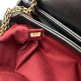 シャネル CHANEL マドモアゼル ボーリングバッグ A50556 14番 ブラック ゴールド金具 ラムスキン レディース ハンドバッグ