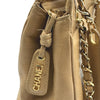 シャネル CHANEL トリプルココ チェーントートバッグ 3番台 キャメル ゴールド金具 キャビアスキン レディース ショルダーバッグ