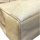 シャネル CHANEL トリプルココチェーントートバッグ キャラメル ゴールド金具 キャビア レディース ショルダーバッグ