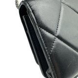 シャネル CHANEL CHANEL 19 チェーンウォレット AP0957 ブラック ゴールド/シルバー金具 シャイニーラム レディース ショルダーバッグ